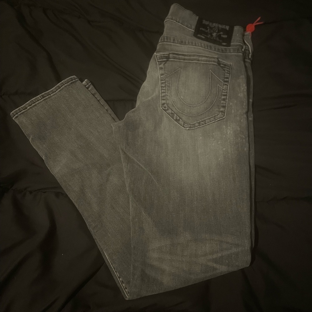 True Religion Gray Denim Jeans